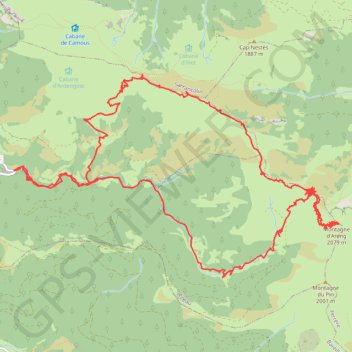 Trace GPS Arreau Ardengo Saint Montagne d'Areng, itinéraire, parcours