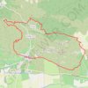 Trace GPS 2023 10 15-Aureille tour des Opies, itinéraire, parcours