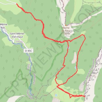 Trace GPS Le Grand Manti, itinéraire, parcours