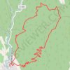 Trace GPS La montagne de Chabrier, itinéraire, parcours