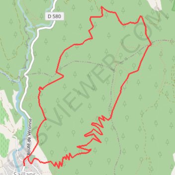 Trace GPS La montagne de Chabrier, itinéraire, parcours