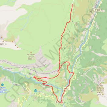 Trace GPS Le Plateau de Saugué, itinéraire, parcours