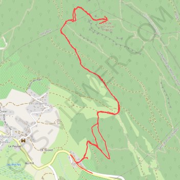 Trace GPS Mont de la Charvaz, itinéraire, parcours
