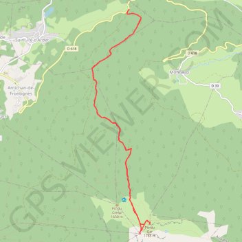 Trace GPS Pic du Gar et pic Saillant, itinéraire, parcours