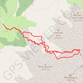 Trace GPS Trou de la Mouche, itinéraire, parcours