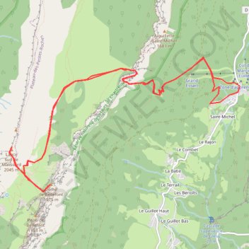 Trace GPS Aup du Seuil en Chartreuse, itinéraire, parcours