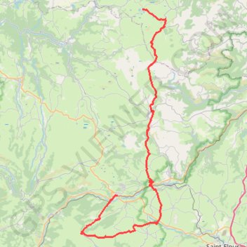 Trace GPS Traversée Puy de Dôme et Cantal, itinéraire, parcours