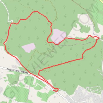 Trace GPS Saint Antonin - Lorgues - Roque Senglé, itinéraire, parcours