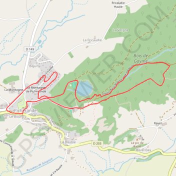 Trace GPS Sancy - Bois de Gayme - Secteur Picherande, itinéraire, parcours