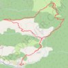 Trace GPS Roquesteron-Cuebris-Crête des Gauthiers-Bau de l'Arc-Cuébris, itinéraire, parcours