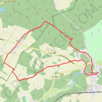 Trace GPS Gazeran (78 - Yvelines), itinéraire, parcours