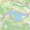 Trace GPS Tour du lac de barrage du Salagou - Été (34), itinéraire, parcours
