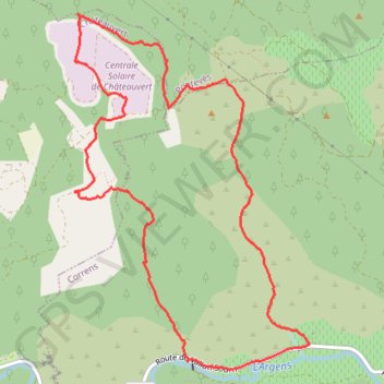 Trace GPS Correns - Vallon Sourn - Vallon des Baumes, itinéraire, parcours