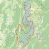 Trace GPS Tour du lac de Vouglans, itinéraire, parcours