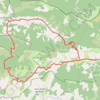 Trace GPS Entre baronnies et Hautes Alpes, itinéraire, parcours