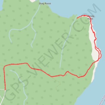 Trace GPS Cape Breton Island - Money Point, itinéraire, parcours