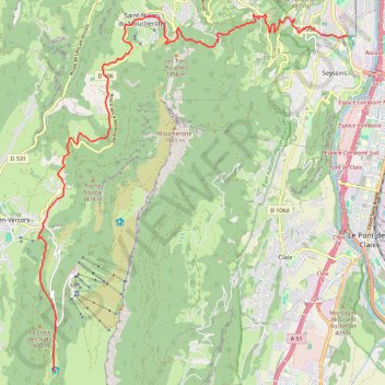Trace GPS Tour du Vercors 2019 - Jour 7, itinéraire, parcours
