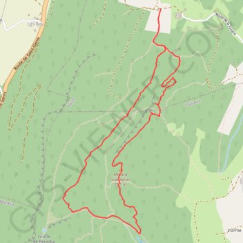 Trace GPS Le Molard Grandjean depuis Botozel, itinéraire, parcours