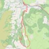 Trace GPS La crête d'Iñeta - Larla depuis Bidarray, itinéraire, parcours