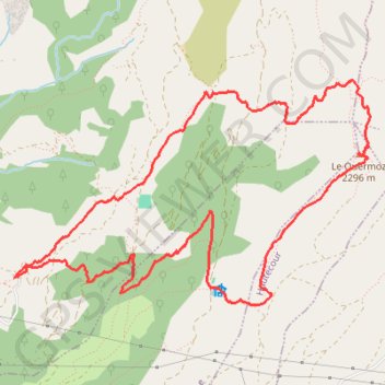 Trace GPS Le Quermoz (Beaufortain), itinéraire, parcours