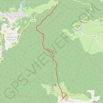 Trace GPS Pic du Gar, itinéraire, parcours