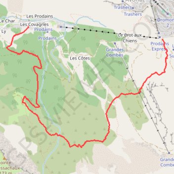 Trace GPS Alpage de Morzinette par les Grandes Sutes depuis Avoriaz, itinéraire, parcours
