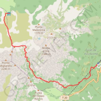 Trace GPS Refuge de l'Onda, itinéraire, parcours