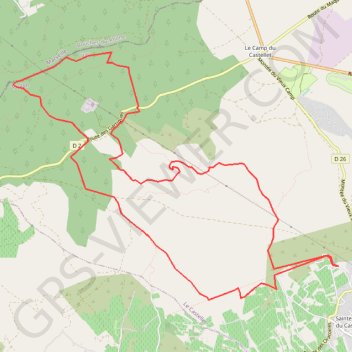 Trace GPS Parc naturel régional de la Sainte-Beaume - Le Castellet, itinéraire, parcours