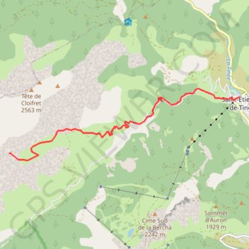 Trace GPS Saint Etienne de Tinée, itinéraire, parcours