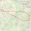 Trace GPS Trace Route des crêtes dans les Vosges du sud, en partant de Paris, itinéraire, parcours