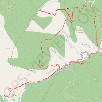 Trace GPS Saint Genis les crêtes Revuaire, itinéraire, parcours