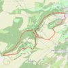 Trace GPS Combe serpent par fort motte giron, itinéraire, parcours