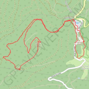 Trace GPS De Luitel au Pic de l'Oeilly, itinéraire, parcours