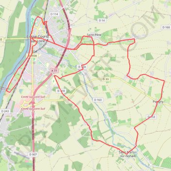 Trace GPS Cosne-Cours-sur-Loire, itinéraire, parcours