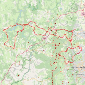Trace GPS La Volcane, itinéraire, parcours