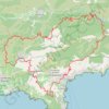 Trace GPS Sommet du Laquina, Tour des cinq lacs, itinéraire, parcours