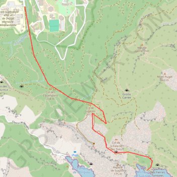 Trace GPS Calanques - Sugiton, itinéraire, parcours