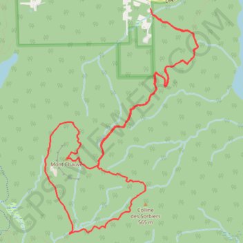 Trace GPS Mont Chauve par le ruisseau David, itinéraire, parcours
