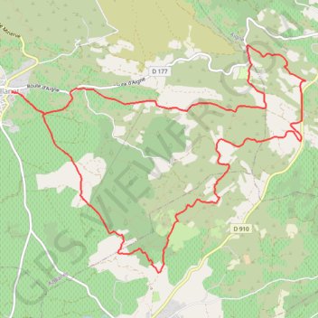 Trace GPS Azillanet - Le Vernis Les Mouleyres et le chemin de Serge, itinéraire, parcours