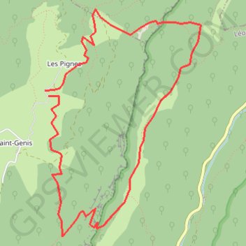 Trace GPS Pas de la Pierre - Pas de Bouvaret en Vercors, itinéraire, parcours