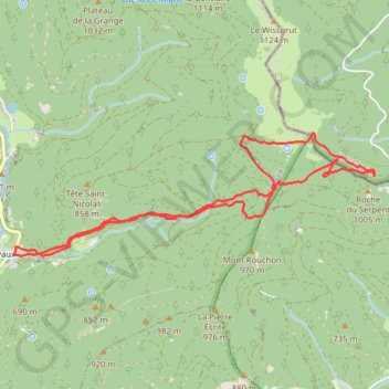Trace GPS Malveaux Tremontkopf, itinéraire, parcours