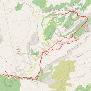 Trace GPS Gémenos-Bertagne, itinéraire, parcours