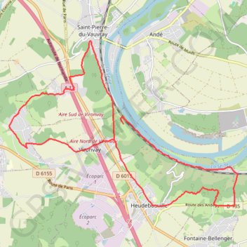 Trace GPS Autour de Vironvay, itinéraire, parcours