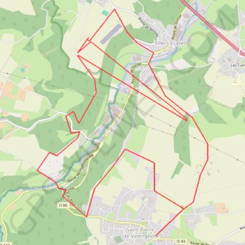 Trace GPS La Chapelle Saint Gilles Vallee de l'Austreberthe, itinéraire, parcours