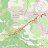 Trace GPS Clignon Haut le col de l'Encombrette, itinéraire, parcours