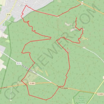 Trace GPS Fontainebleau Epine, itinéraire, parcours