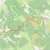 Trace GPS RF J3 Les Vanels - Barre 10.7 kms + 435 m, itinéraire, parcours