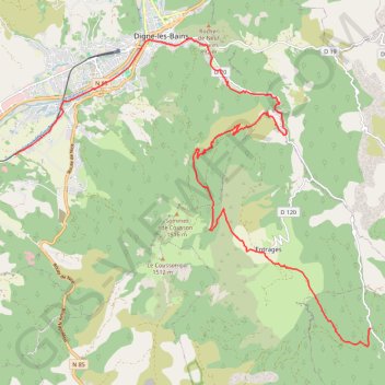 Trace GPS La Jasse - Col de Pierre Basse, itinéraire, parcours