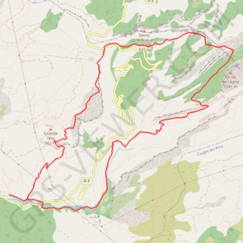 Trace GPS Pic Bertagne, itinéraire, parcours