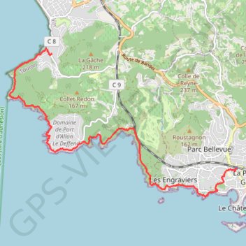 Trace GPS Saint Cyr les Lecques, itinéraire, parcours